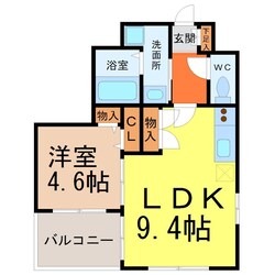 CITY SPIRE名古屋大須の物件間取画像